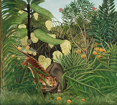 Fight between a Tiger and a Buffalo Henri Rousseau
